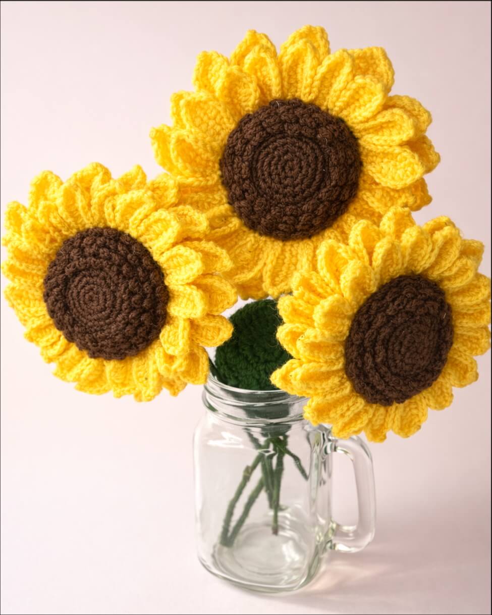 Double Layer Sunflower Bunch
