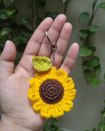 Sunflower Keychain