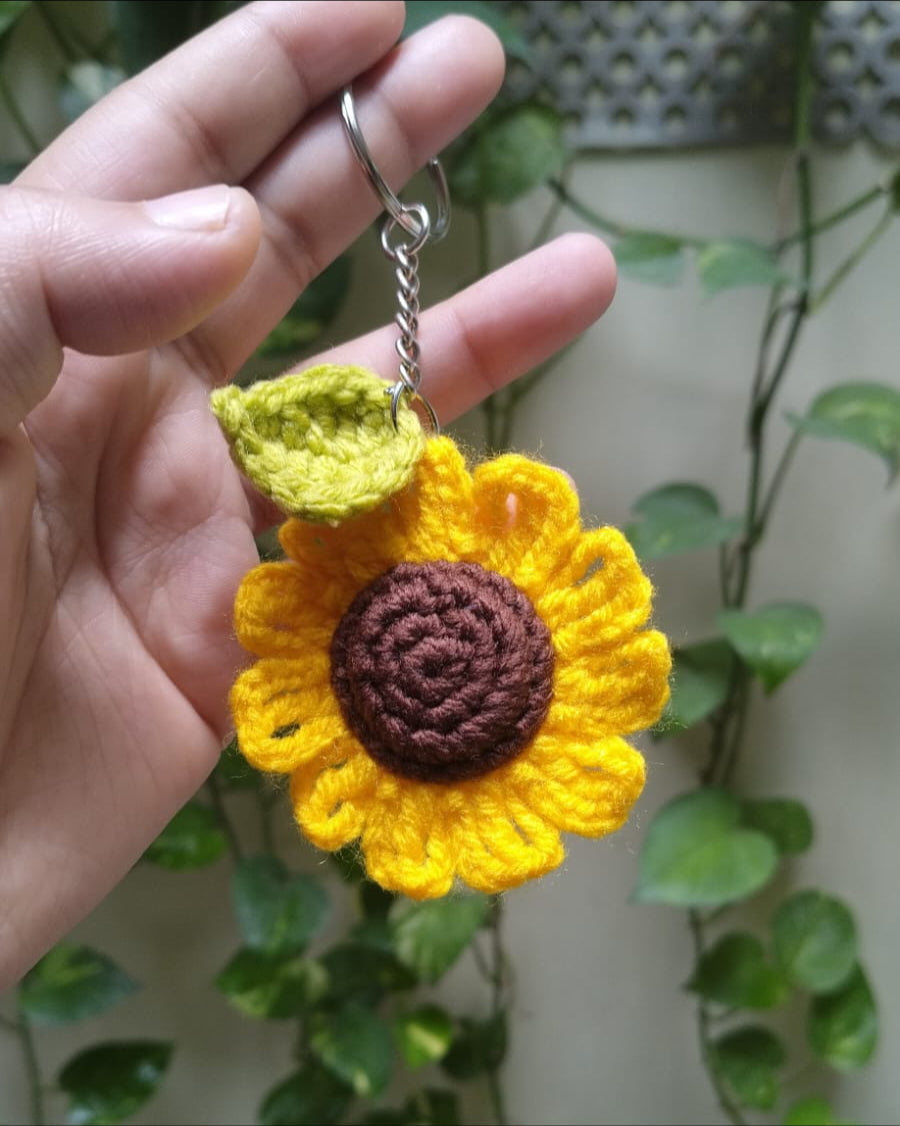Sunflower Keychain